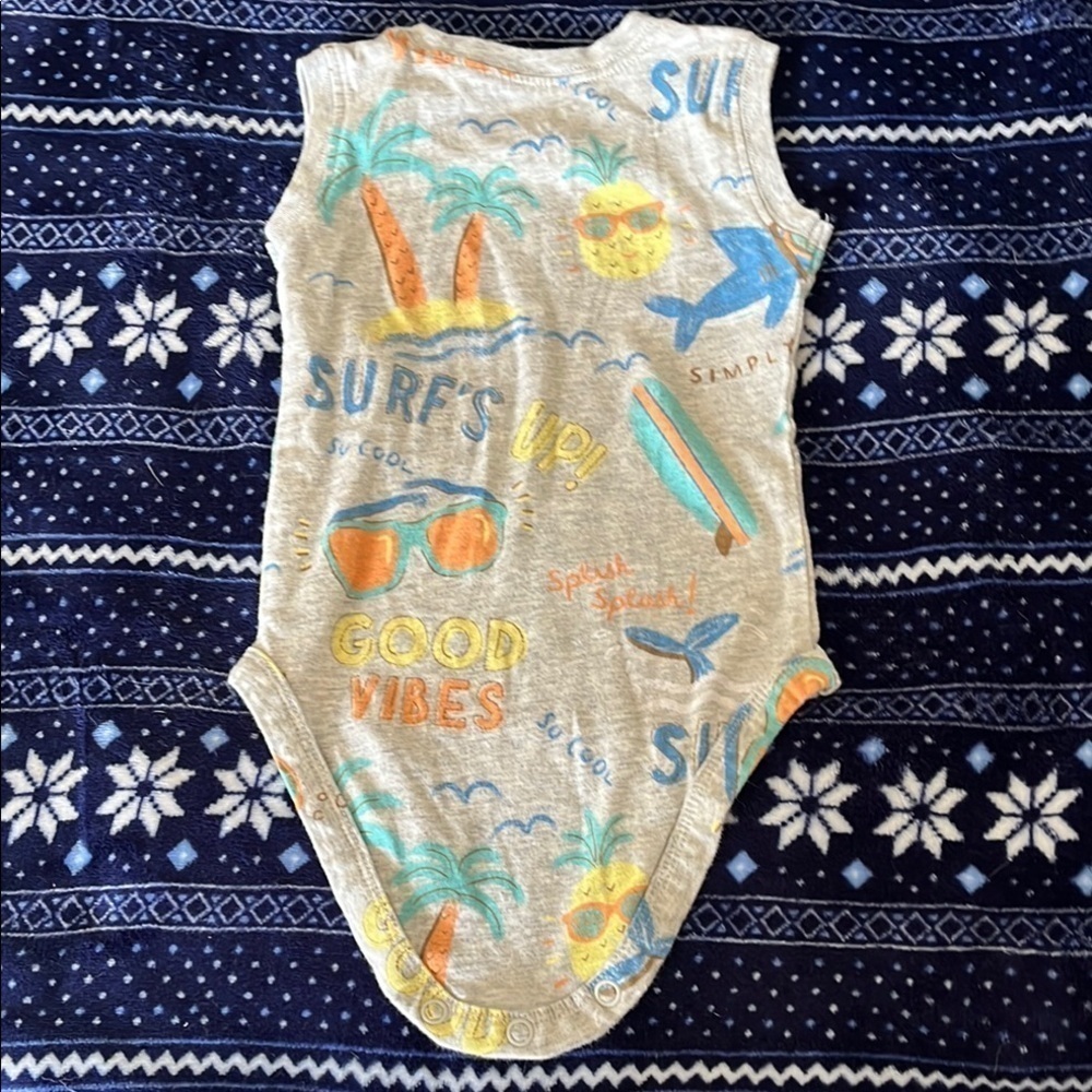 Carter’s Surf's Up Kids One Piece Bodysuit - Picture 4 of 4
